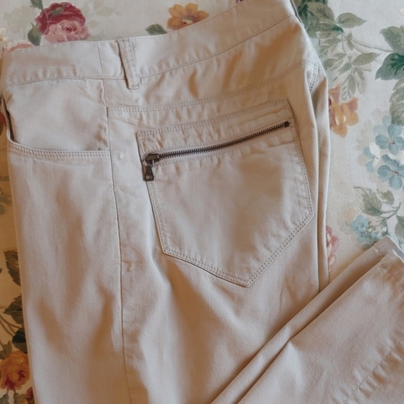 PRADA Women's Khaki Button Fly Pants in size Euro 50 US 12 - Picture 14 of 17